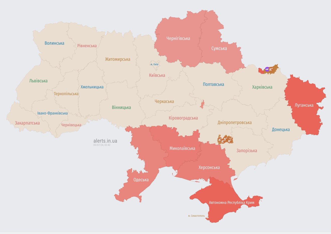 Атака &quot;Шахедов&quot; с разных направлений: в Киеве и многих областях объявлена воздушная тревога