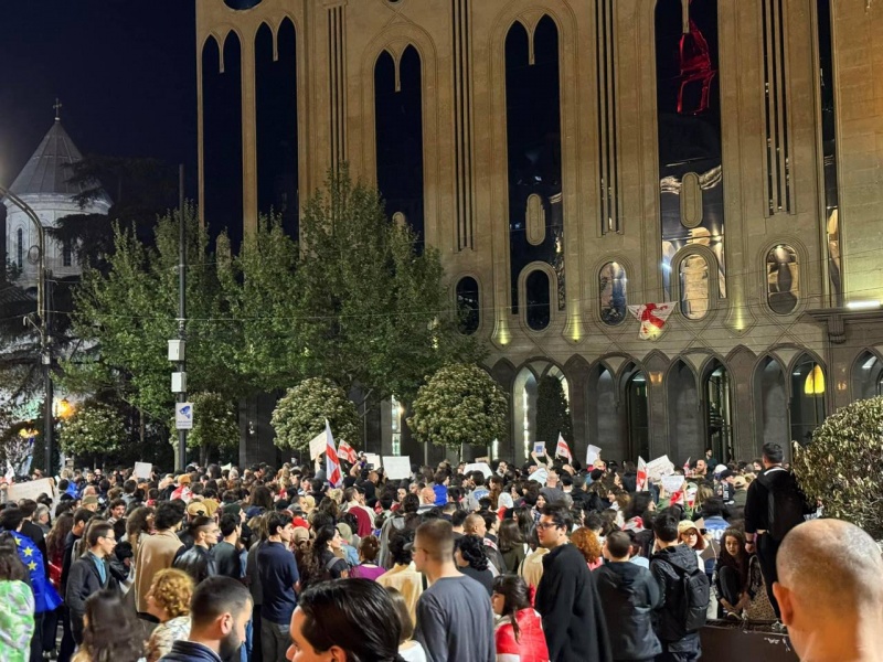 Georgia protests against scandalous bill again