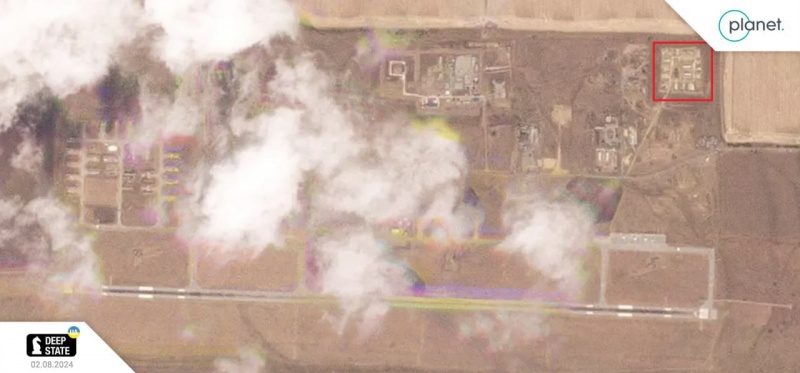 Large-scale fires at Morozovsk airfield in Russia detected by NASA satellites