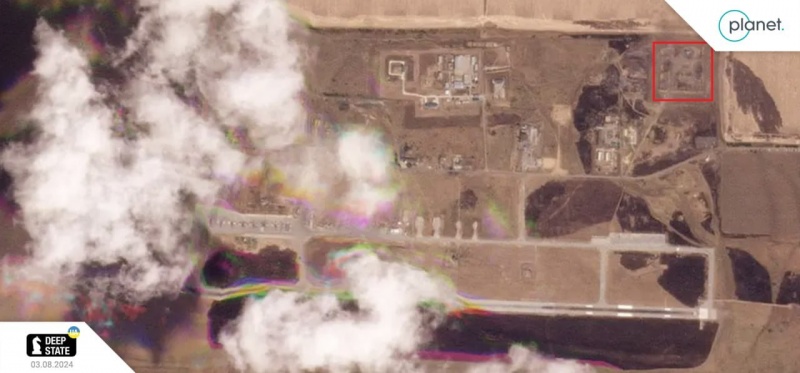 Large-scale fires at Morozovsk airfield in Russia detected by NASA satellites