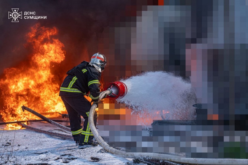 Repeated strikes target rescuers battling blaze after Russian attack