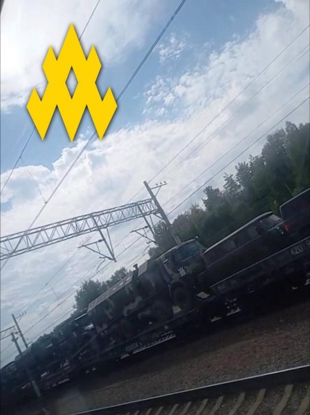 Russia transferring equipment with Sever tactical markings to front, partisans report