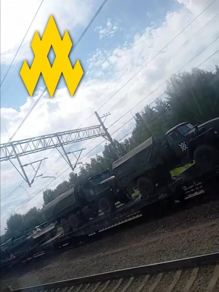 Russia transferring equipment with Sever tactical markings to front, partisans report