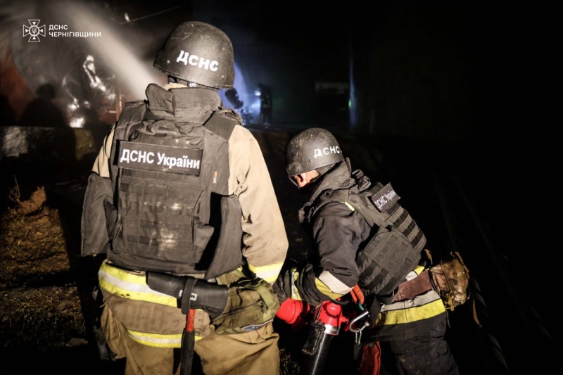 Russian forces hit rescuers in Chernihiv region again, several injured