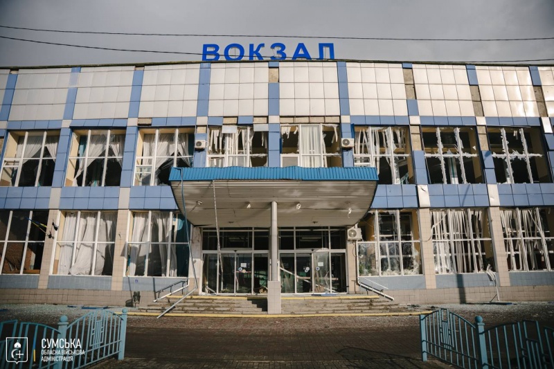 Russia hits Ukraine's Sumy railway station: Photos of aftermath revealed