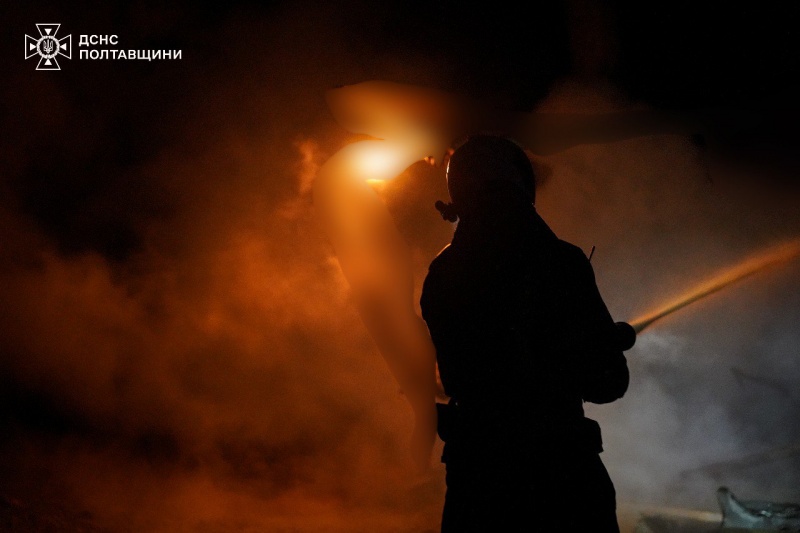 Massive fire at gas extraction site in Poltava region after Russian attack