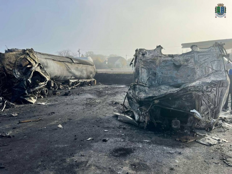 Russian drones strike Odesa region again, killing two and burning five trucks