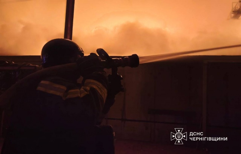 Russia strikes energy facility and factory in Chernihiv region