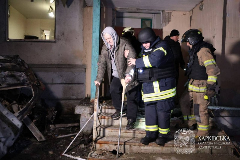 Kharkiv hit hard: Supermarket ruined, cars on fire, mass evacuations underway