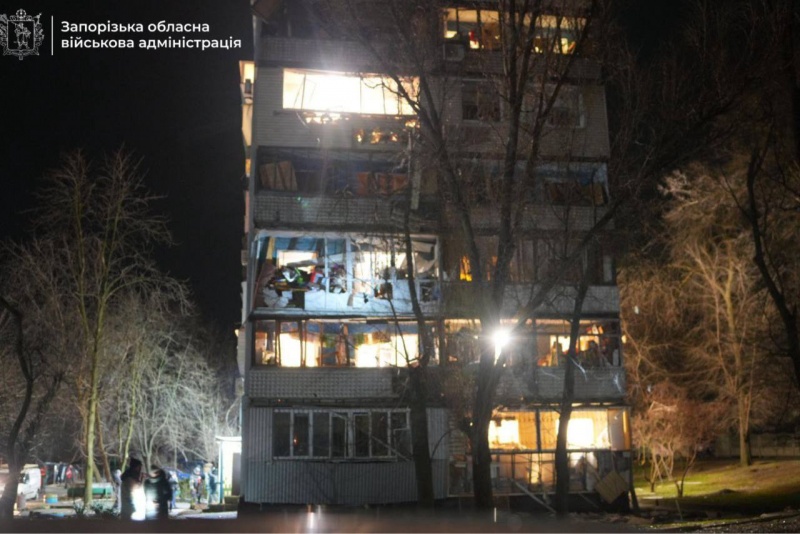 Russian strike on Zaporizhzhia leaves casualties: Photos show aftermath