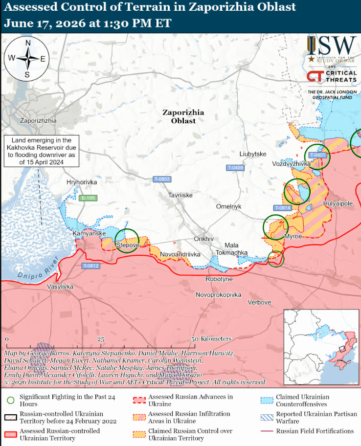 Россияне активизировались на приграничье одной из областей Украины, - ISW