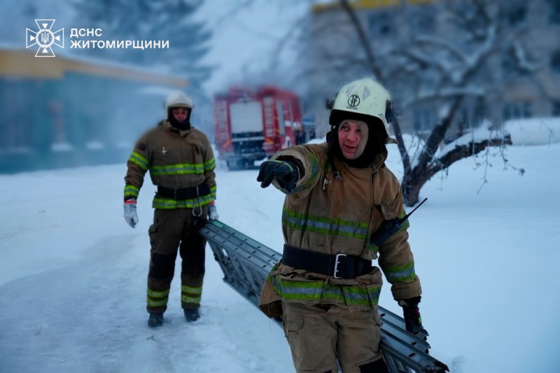 Russian forces strike critical infrastructure in Ukraine's Zhytomyr region