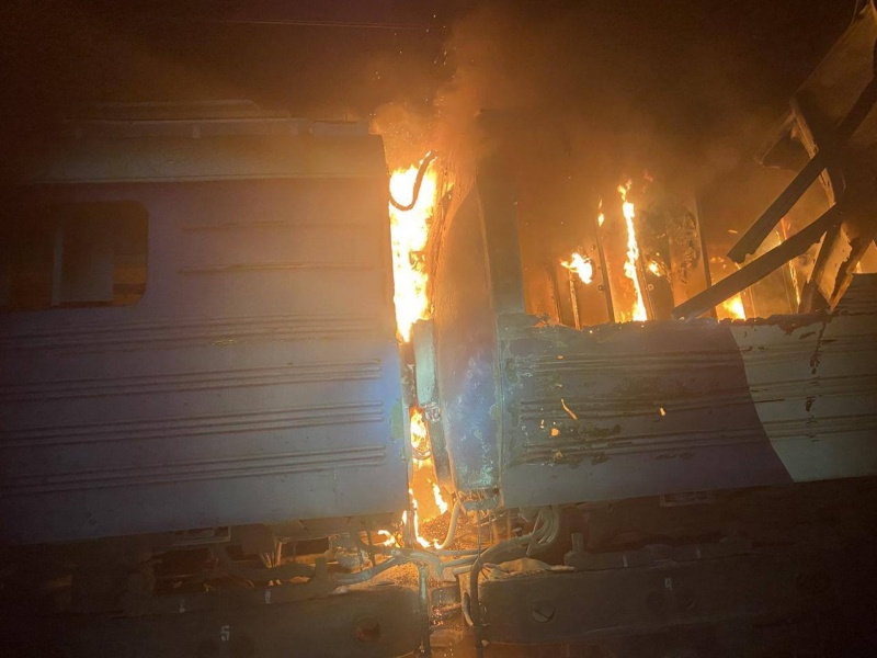 Russian strike hits suburban train in Kharkiv region, injuries reported