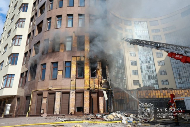 What complex in central Kharkiv looks like after Russian strike: Exclusive report
