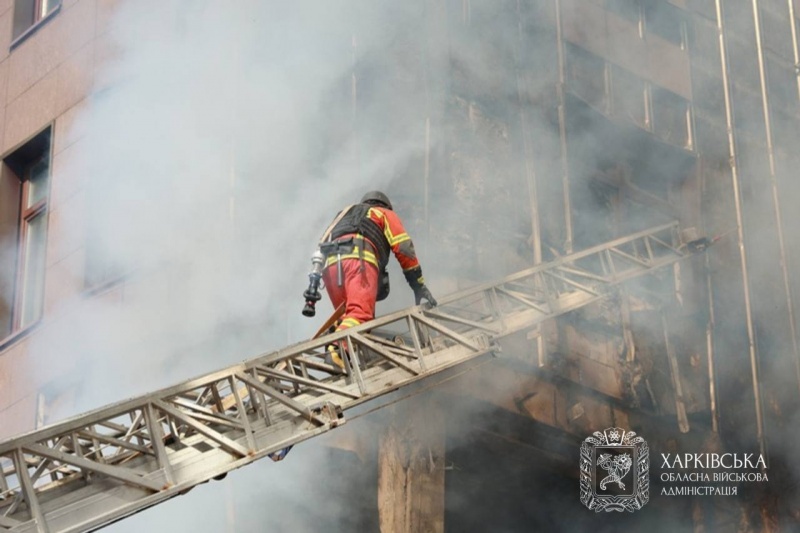 What complex in central Kharkiv looks like after Russian strike: Exclusive report