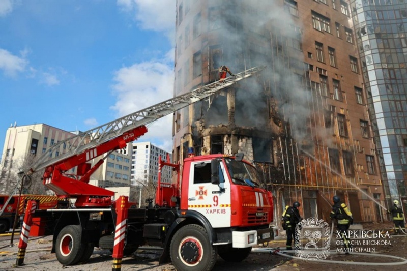 What complex in central Kharkiv looks like after Russian strike: Exclusive report