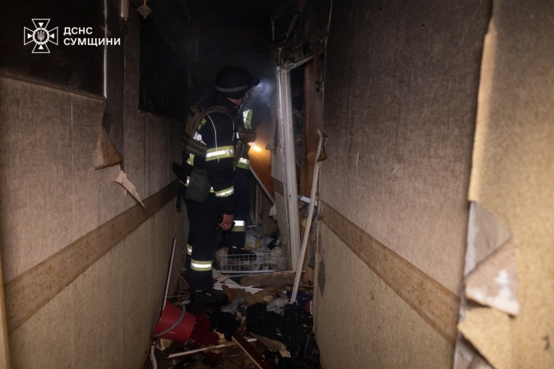 Russia targets civilian homes in Sumy with drones, fire and injuries reported