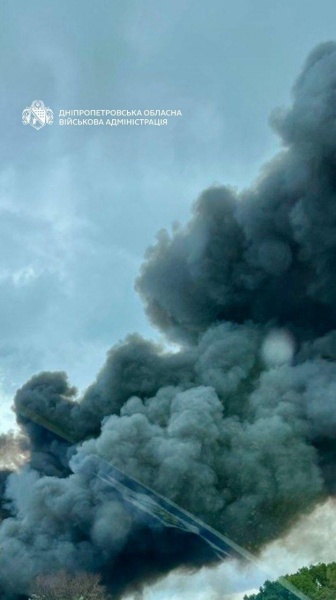 Dnipro hit in Russian attack, major logistics warehouse burns