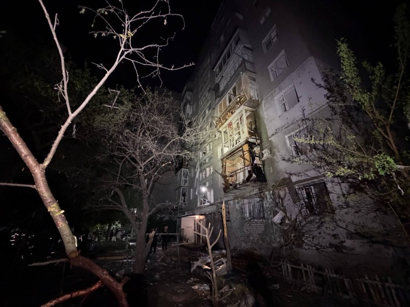 Odesa apartment building catches fire after Russian drone attack