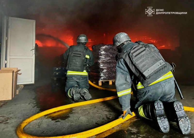 Food storage facility and logistics terminal hit in Russian attack on Dnipro on day of mourning