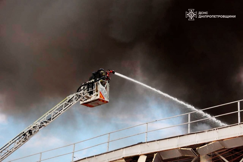 Food storage facility and logistics terminal hit in Russian attack on Dnipro on day of mourning