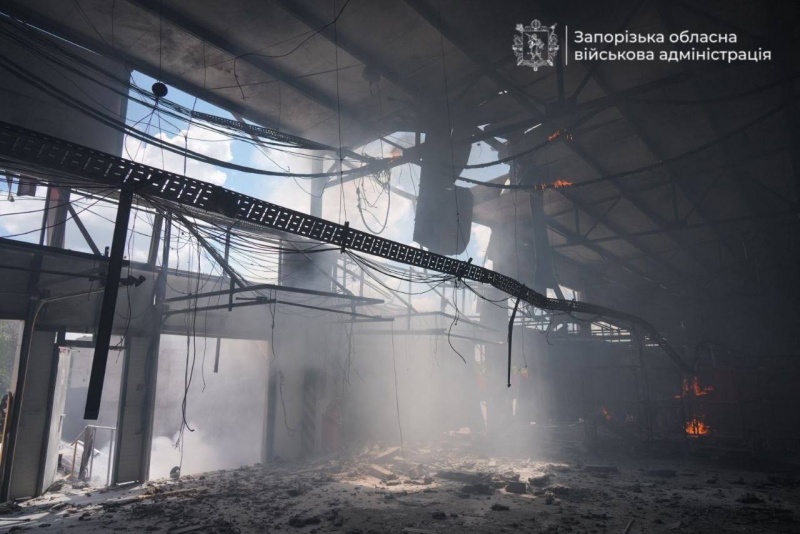 Russian drone hits logistics terminal in Ukraine's Zaporizhzhia