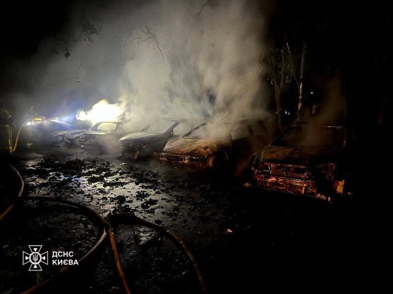 Russian attack damages boarding school in Kyiv, sparks fires