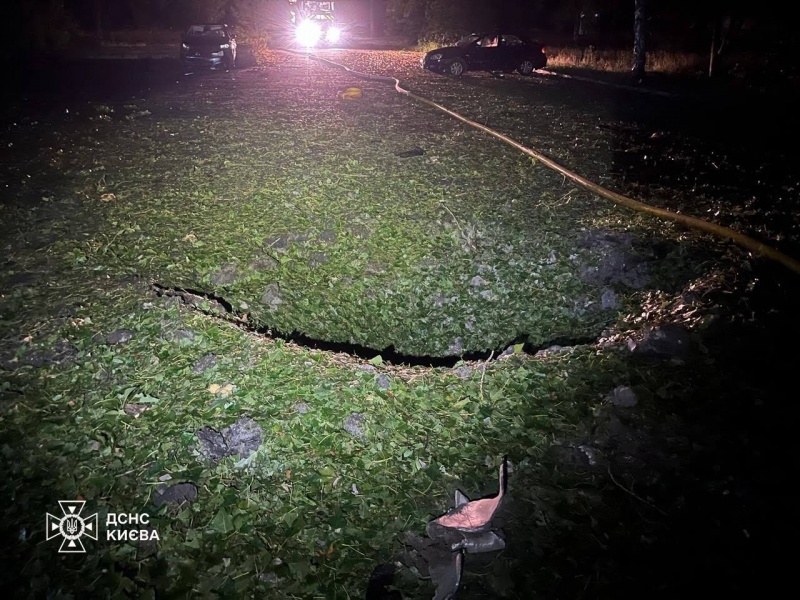 Russian attack damages boarding school in Kyiv, sparks fires