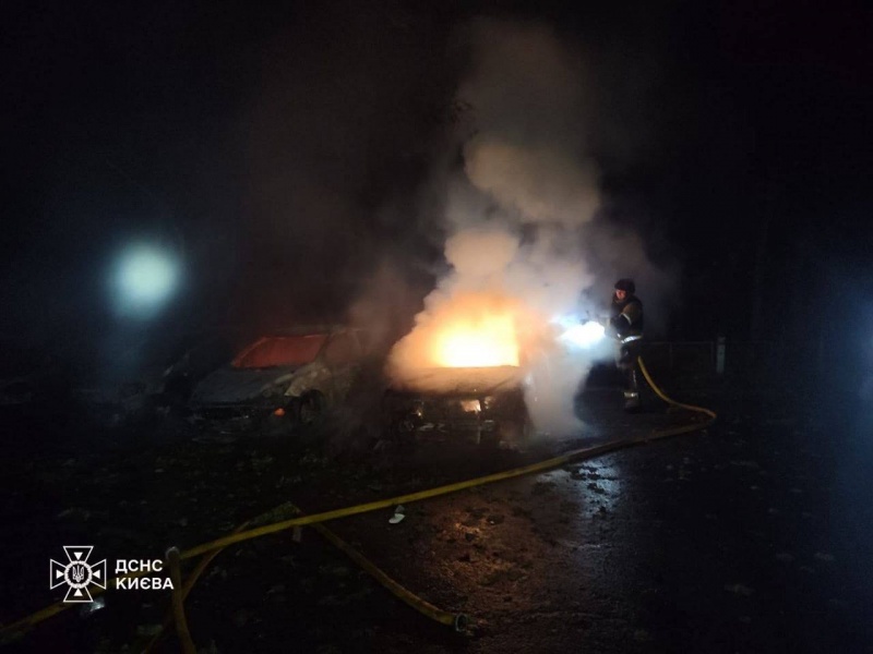 Russian attack damages boarding school in Kyiv, sparks fires