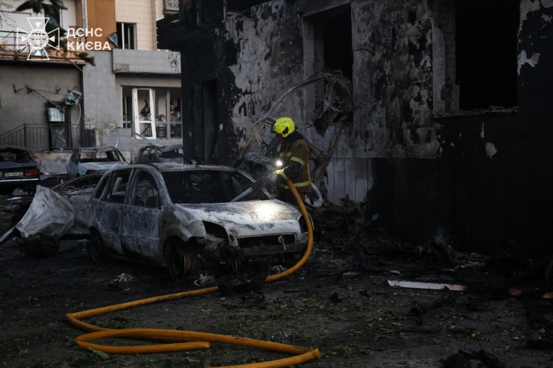 Russian attack on Kyiv kills one, injures several as homes and mall are hit