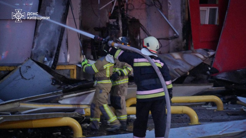 Russian strike destroys major logistics hub near Kyiv