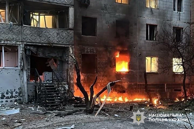 Russian jet-powered drone hits near residential high-rise in Sumy: Injuries reported