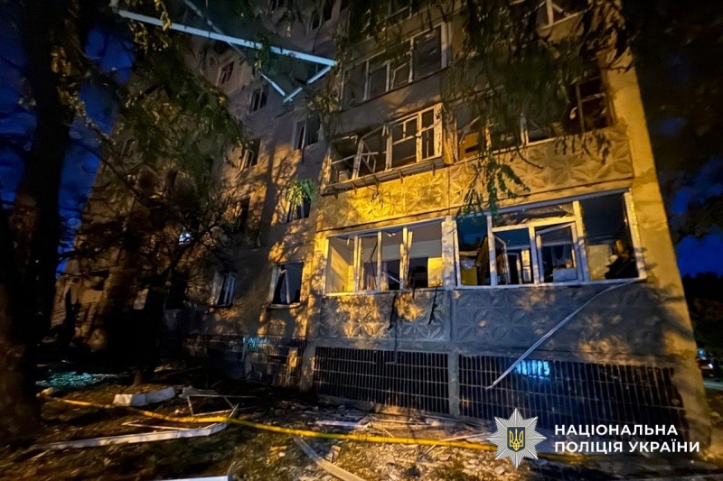 Russian jet-powered drone hits near residential high-rise in Sumy: Injuries reported
