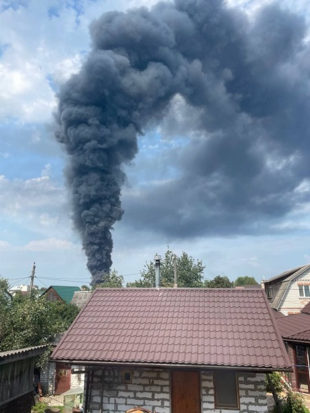 Explosion rocks Russian city of Bryansk as huge column of black smoke rises