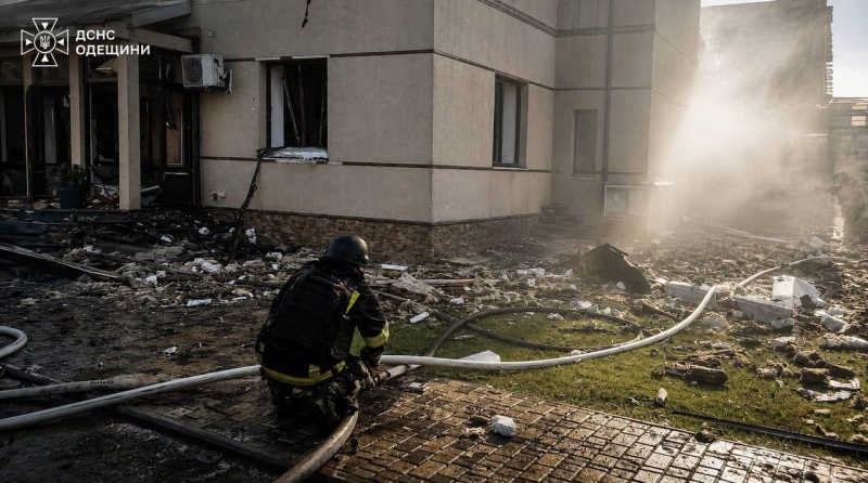 Russian forces strike residential area in Odesa region: Home damaged by fire