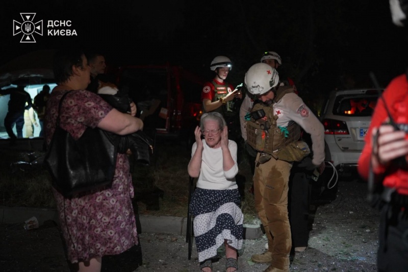 Russian attack damages Kyiv apartment building and children’s hospital