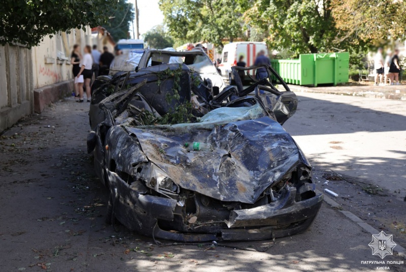 Police show first moments after overnight Russian strike on Kyiv