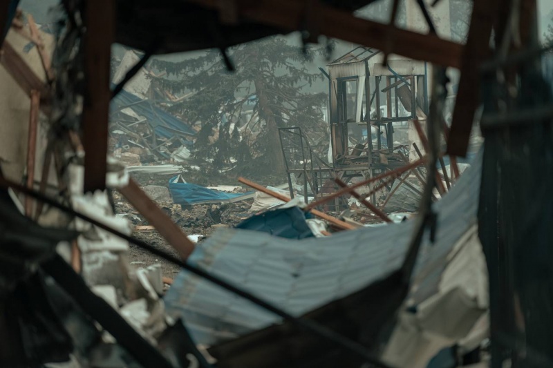 Nearly 300 properties damaged after Russian deadly strike in Myla near Kyiv