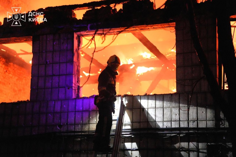 Ukrainian rescuers show aftermath of Russian attack on Kyiv that killed 8