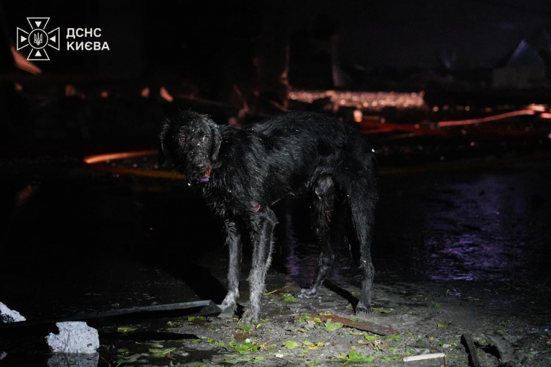 Ukrainian rescuers show aftermath of Russian attack on Kyiv that killed 8