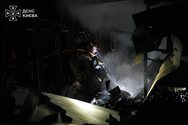 Ukrainian rescuers show aftermath of Russian attack on Kyiv that killed 8