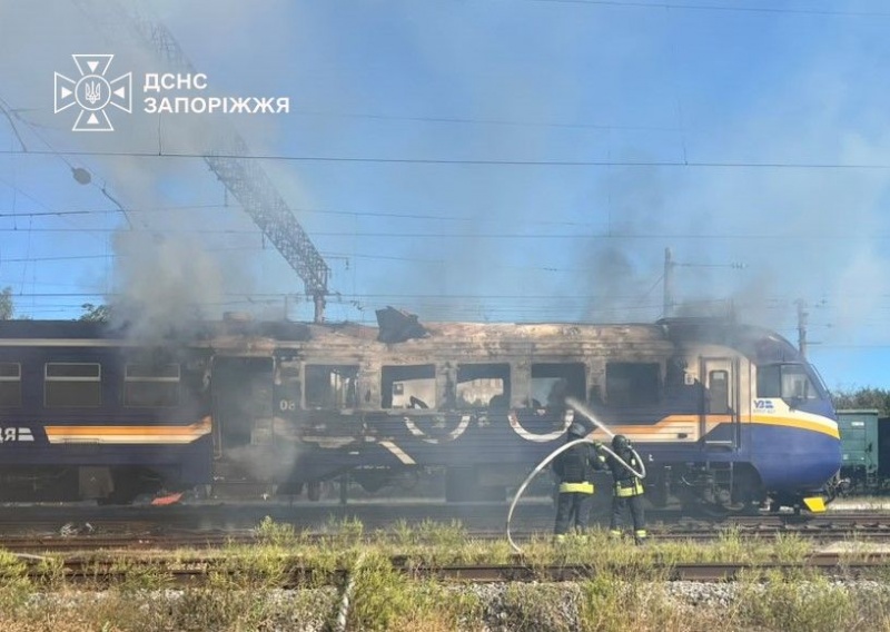 Russian drones strike 3 Ukrainian trains in one day
