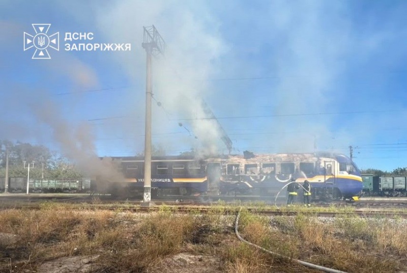 Russian drones strike 3 Ukrainian trains in one day
