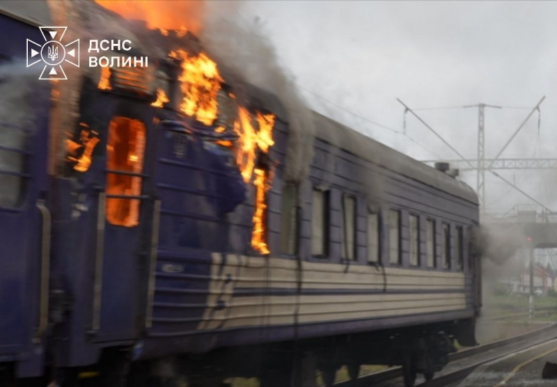 Russia strikes passenger train in Ukraine's Lutsk: Footage
