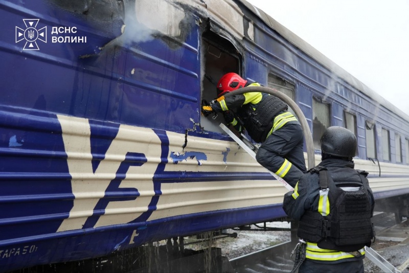 Russia strikes passenger train in Ukraine's Lutsk: Footage