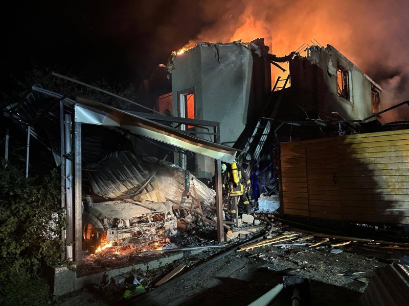 Russian night attack destroys Odesa building, leaving children wounded