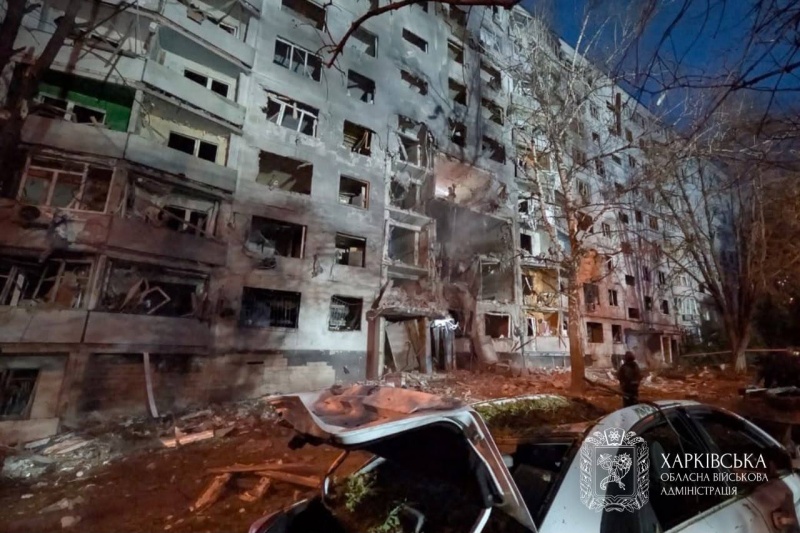 Russian glide bomb strike on Ukraine's Kharkiv injures 22, including 8 children