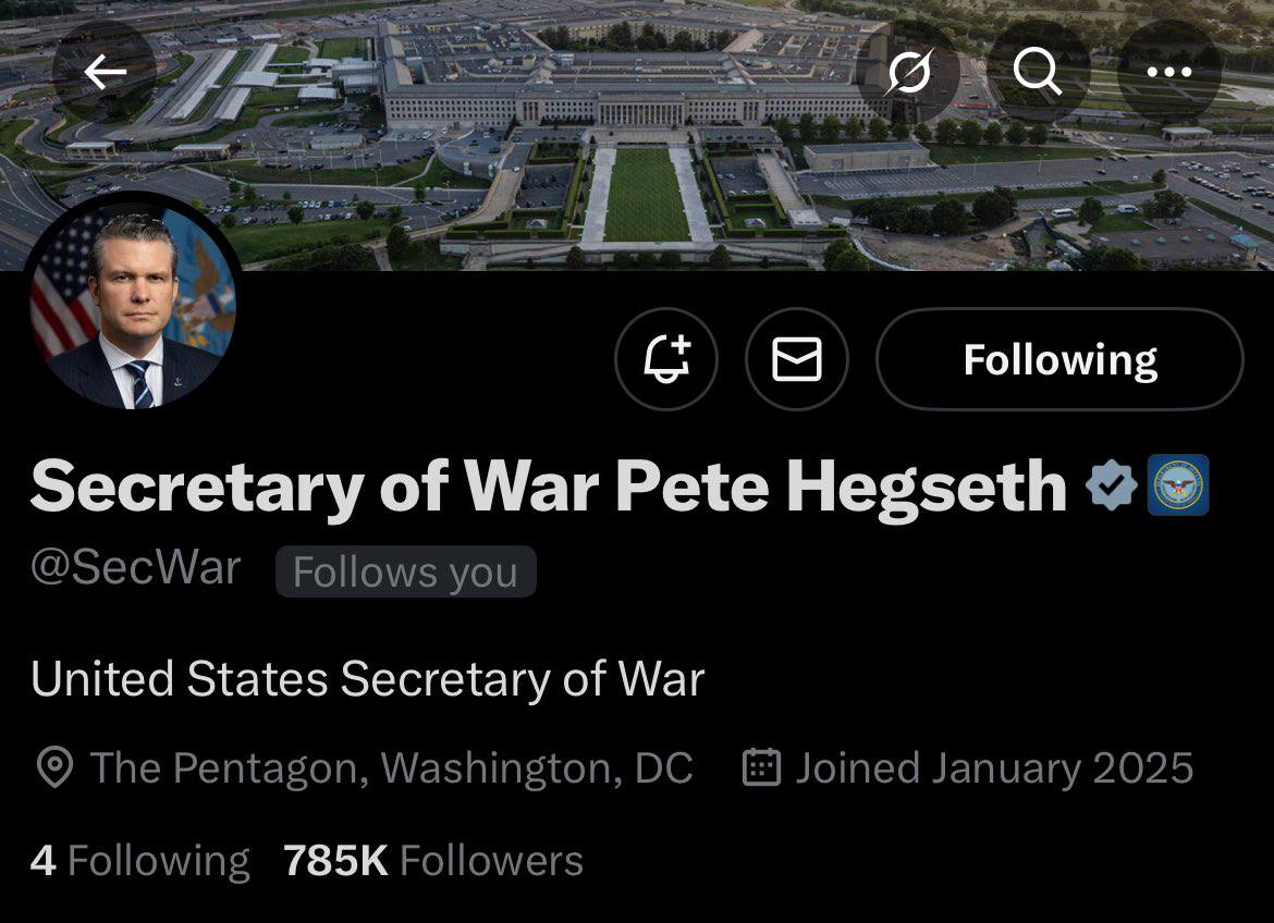 Трамп повернув Міністерство війни США: що це значить