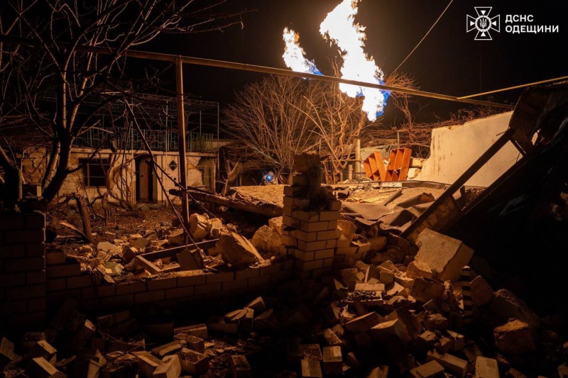 Russian forces strike Odesa region overnight — fires sparked, houses damaged