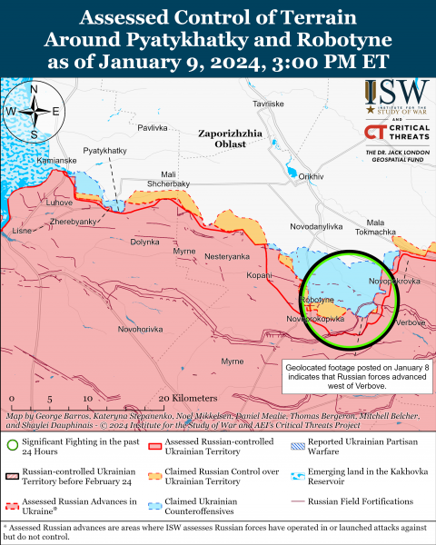 По всей линии фронта идут позиционные бои, РФ стягивает военные средства в Крым: карты ISW